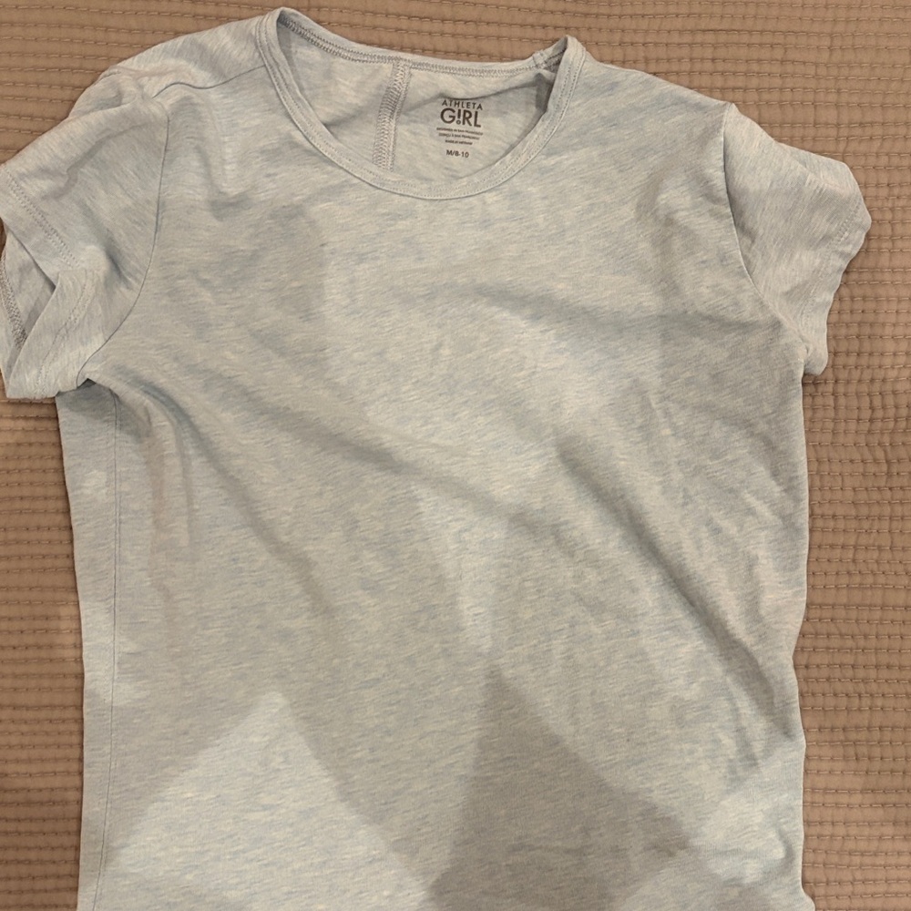 Athleta Girl Light Gray Tee